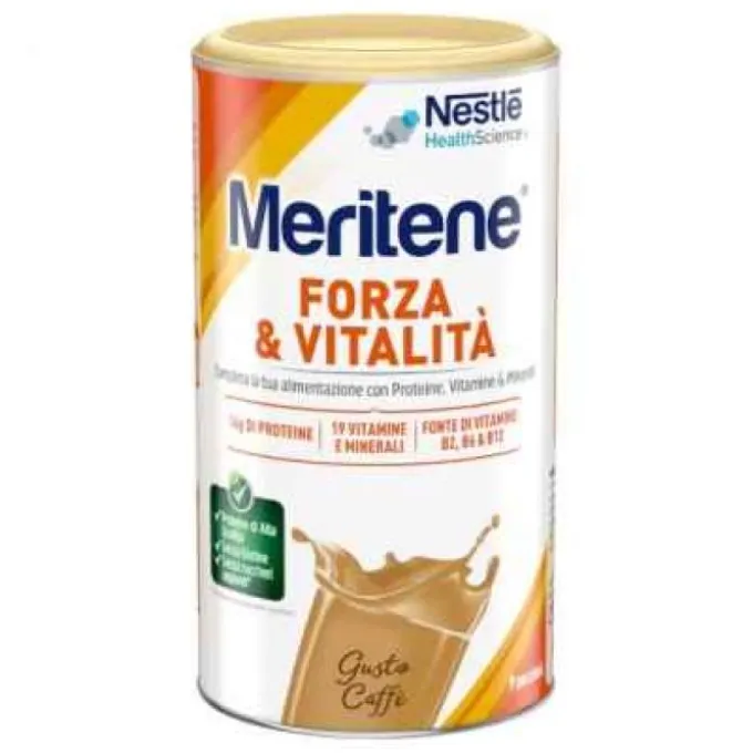 Nestle' Meritene Forza E Vitalità Polvere Caffe Integratore Proteine Vitamine E Minerali 270 G