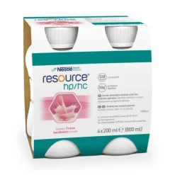Nestle' Resource Hp/Hc Gusto Fragola 4X200 Ml Alimenti Iperproteici