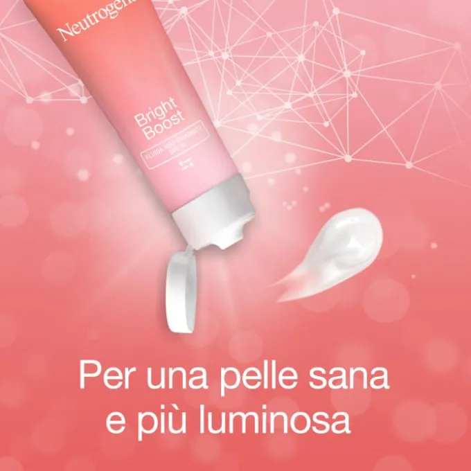 Neutrogena Bright Boost Fluido Viso Idratante Con Protezione Solare Viso Spf 30, 50 Ml