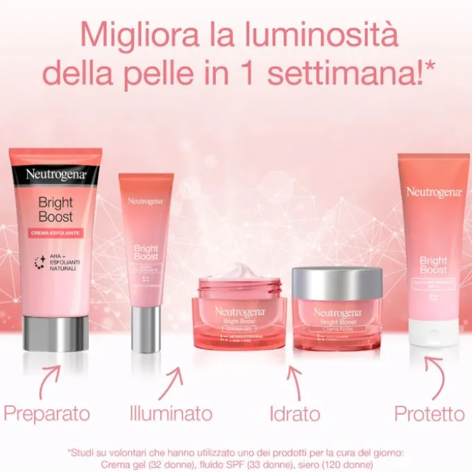 Neutrogena Bright Boost Fluido Viso Idratante Con Protezione Solare Viso Spf 30, 50 Ml