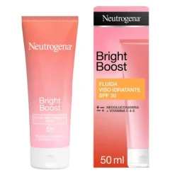 Neutrogena Bright Boost Fluido Viso Idratante Con Protezione Solare Viso Spf 30, 50 Ml