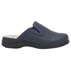 New Toffee Leather Ciabatta Woman Navy Blue 38 Calzature