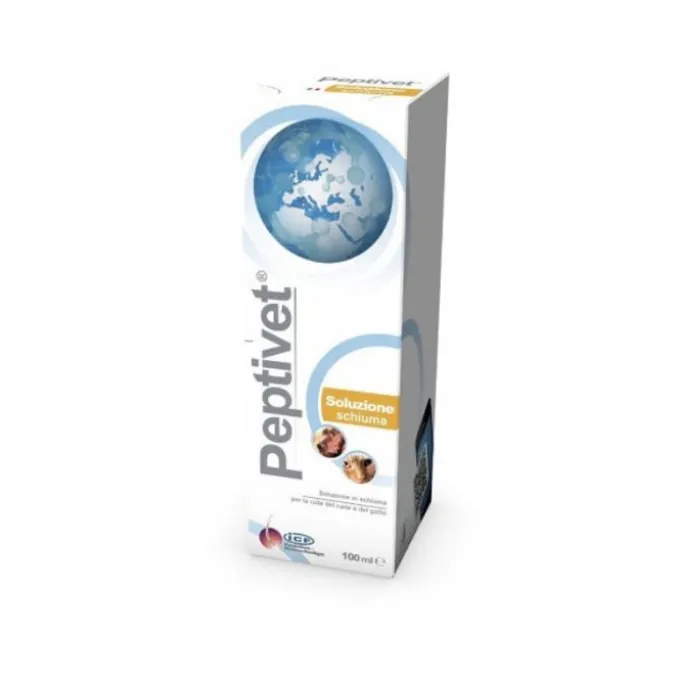 Nextmune Peptivet Soluzione Schiuma Cane/Gatto 100Ml Detersione Pelo