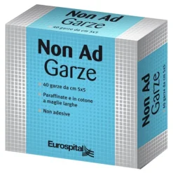 Non Ad Garze Paraffinate In Cotone 5X5 Cm 40 Pezzi