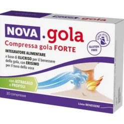 Nova Gola Forte 20 Compresse Disinfettanti Bocca E Gola Pastiglie