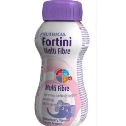 Nutricia Fortini Multi Fibre Integratore Nutrizionale Gusto Fragola 200 Ml