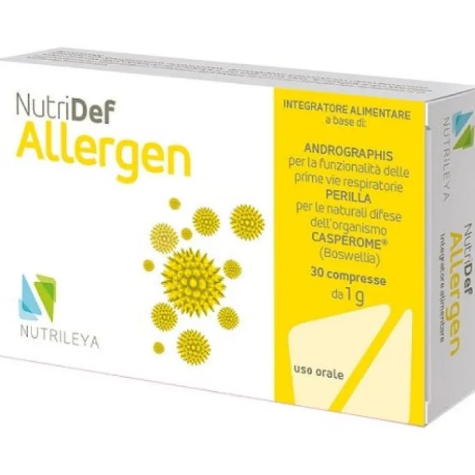 Nutrileya Nutridef Allergen 30 Compresse Antistaminici Sistemici