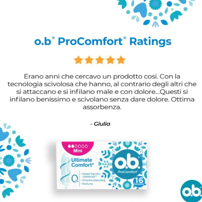 Ob Procomfort O.b. Procomfort Mini 16 Assorbenti Interni