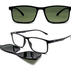 OCCHIALE PREMONTATO DA LETTURA CORPOOTTO CLIP ON NERO LENTIVERDI +2.50 DIOTTRIE - DISPOSITIVO MEDICO CLASSE I