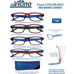 Occhiale Premontato Da Lettura Da Vicino Colorado Tartarugablu +1,50