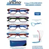 Occhiale Premontato Da Lettura Da Vicino Colorado Rosso Blu+2,50