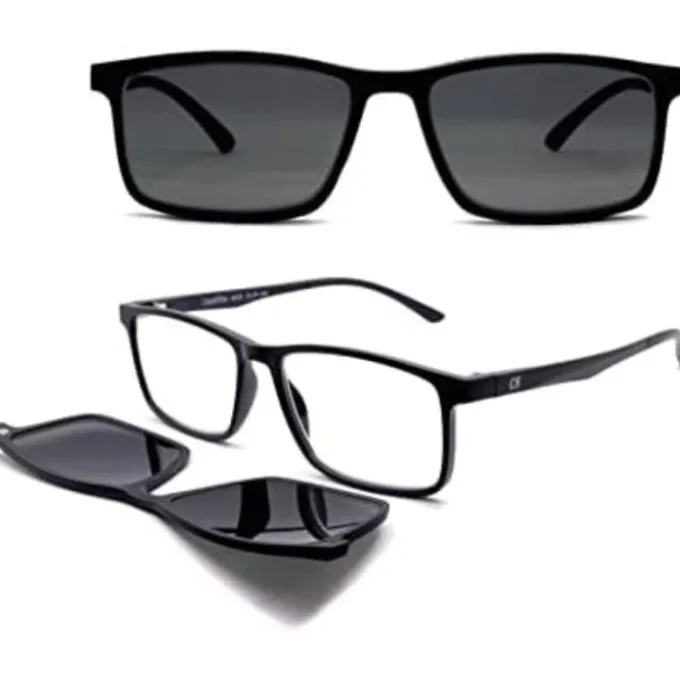OCCHIALE PREMONTATO DA LETTURA CORPOOTTO CLIP ON NERO LENTI GRIGIE +2.00 - DISPOSITIVO MEDICO CLASSE I