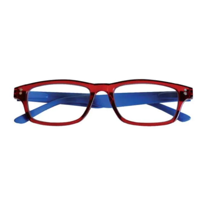 Occhiale Premontato Da Lettura Da Vicino Colorado Rosso Blu+1,00