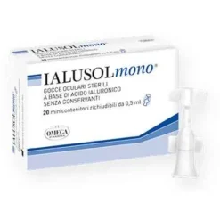 Omega Ialusol Mono Gocce Oculari 20 Flaconcini Occhi Secchi