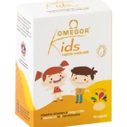 Omegor Kids Integratore Di Omega 3 E Vitamine 60 Capsule Masticabili