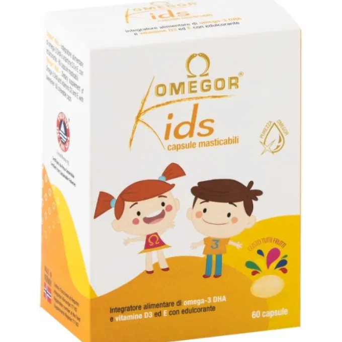 Omegor Kids Integratore Di Omega 3 E Vitamine 60 Capsule Masticabili