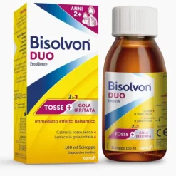 Opella Healthcare Bisolvon Duo Emolliente Sciroppo Contro Tosse E Gola Irritata 100 Ml