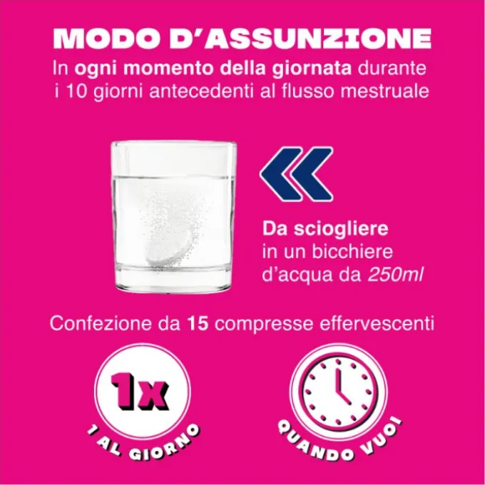 Opella Healthcare Buscofen Premestruale Integratore Donna 15 Compresse Effervescenti
