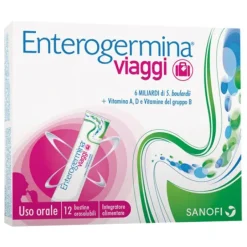 Opella Healthcare Enterogermina Viaggi Integratore Fermenti Lattici 12 Bustine