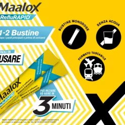 Opella Healthcare Maalox Reflurapid Integratore Per Il Bruciore Di Stomaco 20 Bustine