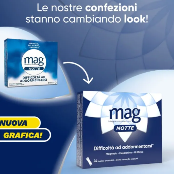 Opella Healthcare Mag Notte Integratore Sonno Con Magnesio 24 Bustine