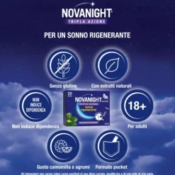 Opella Healthcare Novanight Tripla Azione Integratore Per Il Sonno 20 Bustine Orosolubili