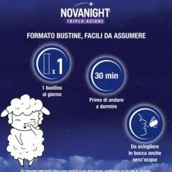 Opella Healthcare Novanight Tripla Azione Integratore Per Il Sonno 20 Bustine Orosolubili