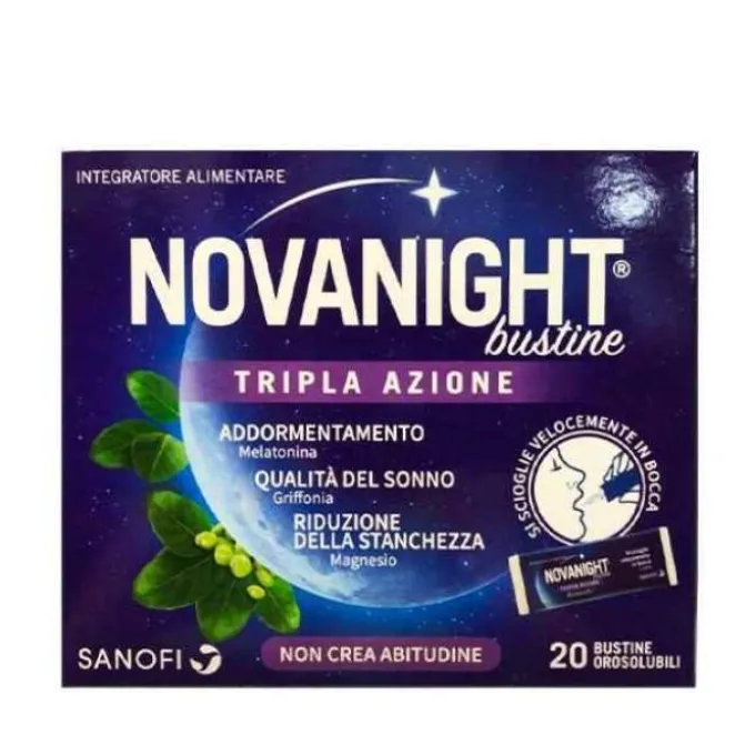 Opella Healthcare Novanight Tripla Azione Integratore Per Il Sonno 20 Bustine Orosolubili