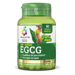 Optima Colours Of Life The Verde Egcg Integratore Drenante 60 Capsule Salute Della Pelle Ed Anti-Inv
