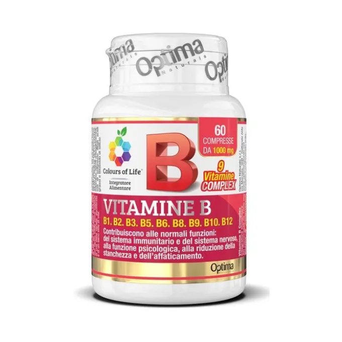 Optima Colours Of Life Vitamina B Complex Integratore Multivitaminico 60 Compresse
