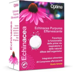 Optima Echinacea Purpurea Effervescente Integratore Benessere Vie Respiratorie 20 Compresse