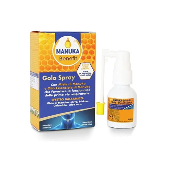 Optima Manuka Benefit Gola Spray Integratore Benessere Cavo Orale 20 Ml Disinfettanti Bocca E Gola S