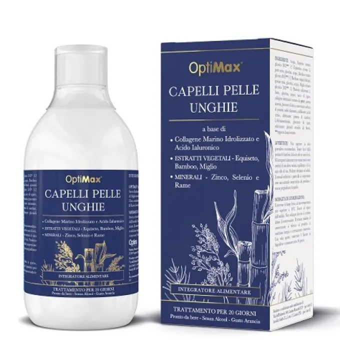 Optima Naturals Srl Optimax Capelli Pelle & Unghie 500Ml Integratori Anticaduta