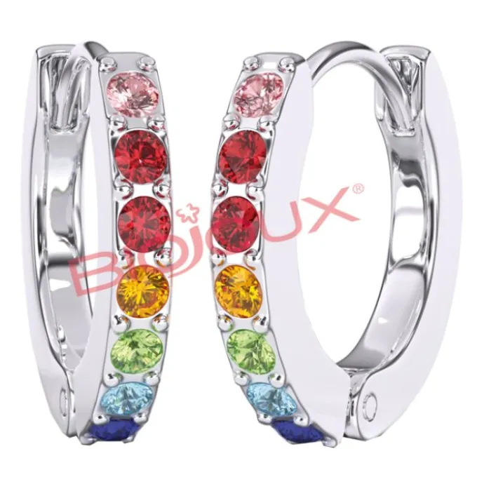 Orecchini Crystal Hoop Multicolor Kids 1 Paio