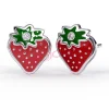 Orecchini Fragola With Swarovski 1 Paio