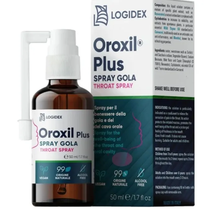 Oroxil Plus Spray Gola Cavo Orale 50 Ml Disinfettanti Bocca E Gola Spray