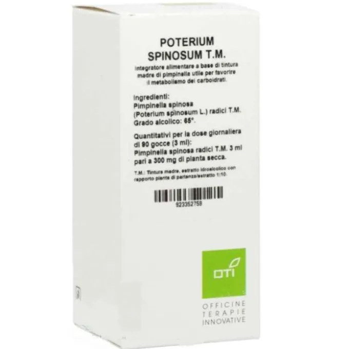 Oti Poterium Spinosum Tintura Madre Per Metabolismo Carboidrati Gocce 100 Ml