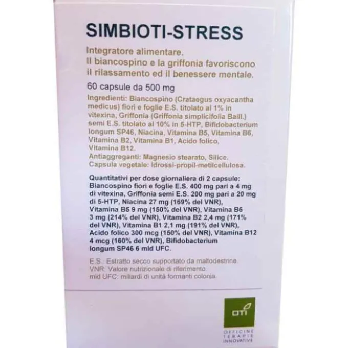 Oti Simbioti-Stress Integratore 60 Capsule Fermenti Lattici