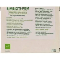Oti Srl Simbioti Fem 60 Capsule Fermenti Lattici