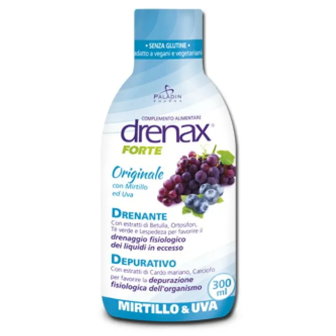 Paladin Drenax Forte Mirtillo Plus Integratore Drenante 300 Ml Ritenzione Idrica