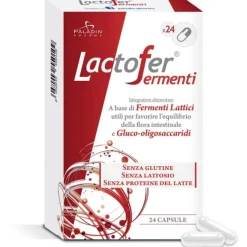 Paladin Lactofer Fermenti Integratore Flora Microbica Intestinale 24 Capsule