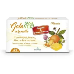 Paladin Sanavita Gola Limone Miele 24 Compresse Disinfettanti Bocca E Gola Pastiglie