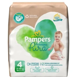 PAMPERS PROTEZIONE PURA MAXI PANNOLINI TAGLIA 4 (19 PEZZI)