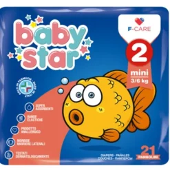Pannolino Babystar 3/6Kg T2 21 Pezzi