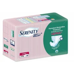 Pannolone A Mutandina Serenity Fitted Ultra + Aloe L 30 Pezzi