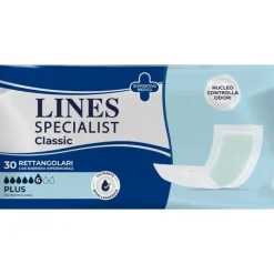 Pannolone Lines Specialist Classic Rettangolare Con Barrieracontrol 30 Pezzi