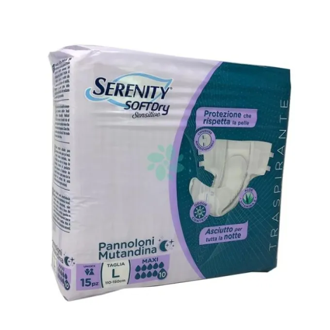 Pannolone Mutandina Serenity Sd Sensitive Maxi L 15 Pezzi Pannoloni Per Adulti