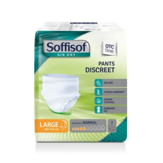 Pannolone Soffisof Air Dry Pants Discreet Large 7 Pezzi