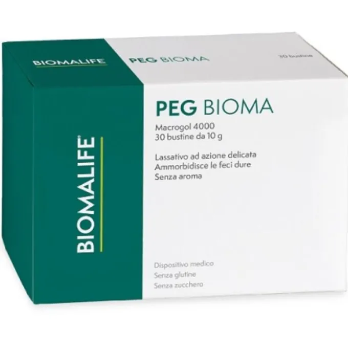 Pegbioma 30 Bustine Lassativi Azione Delicata