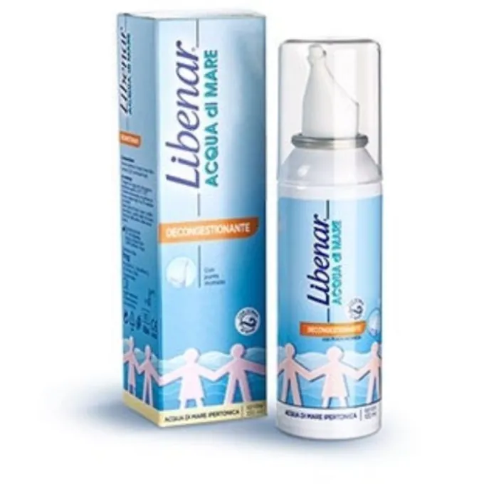 Perrigo Libenar Acqua Di Mare Ipertonica Decongestionante Spray Nasale 100 Ml